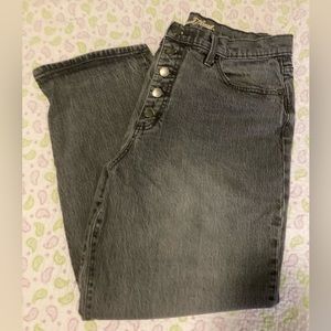 Universal thread 14/32R vintage straight jeans gray trendy 5 button. Women jean